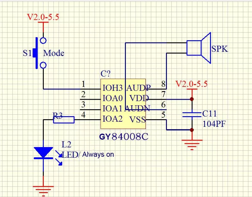 Reference circuit diagram and pin description1